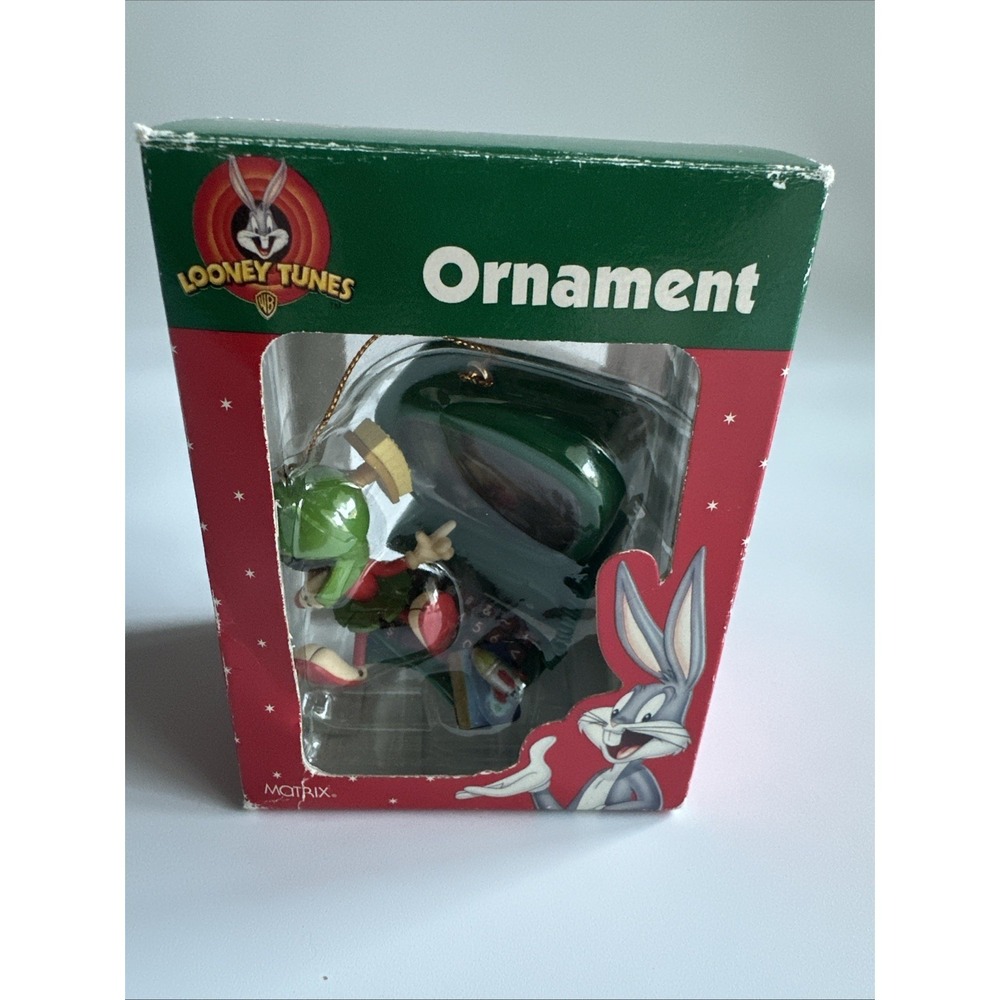 1998 Trevco Looney Tunes Marvin The Martian On Computer‎ Christmas Ornament